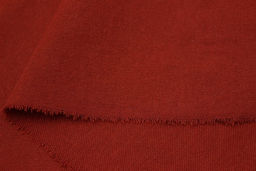 Плательный хлопок цв.Красный терракот, ш.1.48м, хлопок-100%, 140гр/м.кв - Купава фото 3