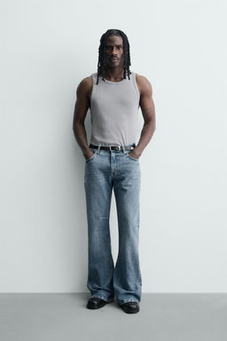 JEANS FLARE FIT / Azul claro