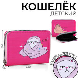 Кошелёк молодёжный Всё ок 12х9.5х2см