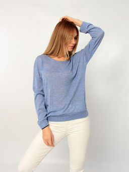 ДЖЕМПЕР ДЖ559 СИНИЙ МЕЛАНЖ - Assana фото 3