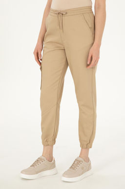 Женские брюки песочного цвета из парусины Неожиданная скидка в корзине - U.s. polo assn фото 2