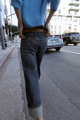 Z1975 RELAXED FIT JEANS WITH TURN-UP HEMS - Zara фото 10