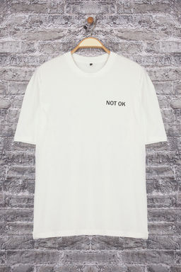 TRENDYOL MAN Beyaz Oversize/Genis Kesim Yaz? Bask?l? %100 Pamuk T-Shirt TMNSS25TS00205 - Trendyolmilla фото 6