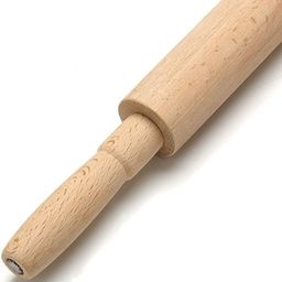 40-33 Скалка буковая большая с крут/руч(х24)(40) - Mayer&boch фото 2