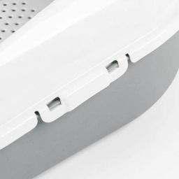 Лоток для кошачьего туалета COSMO с сеткой серый