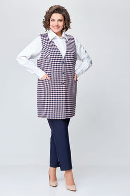 Блуза Swallow 803.2 черный+серебряный узор фото 124