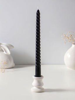 Цена за 3 шт. Свеча витая 25 см, 57 гр, 5 ч, цв. чёрный