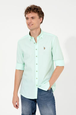 Мужская мята с длинным рубашкой скидка в корзине в корзине - U.s. polo assn фото 3