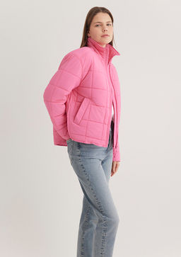 Dik Yaka Pembe Sisme Mont
