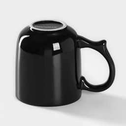 Кружка Доляна Coffee break, 380 мл, керамика, чёрная