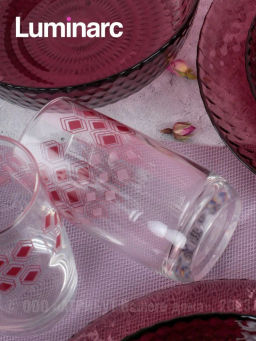 Набор столовый ИДИЛЛИЯ ЛИЛАК 16пр со стаканами РОМБ ЛИЛАК 330мл арт.S1301 /Люминарк/ - Luminarc фото 6