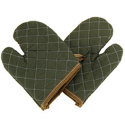 Прихватка-варежка 24х15см, ткань х/б, наполнитель - синтепон, набор 2 штуки (Китай)