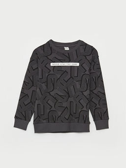 Rahat Kal?p Bisiklet Yaka Bask?l? Erkek ?ocuk Ti??rt