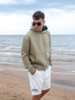 Худи оверсайз К201 Олива