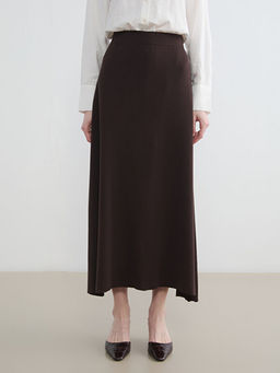 Beli Lastikli A Kesim Triko Etek