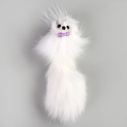 Мышь из натурального меха, до 11 см с хвостом, белая - Simaland фото 2