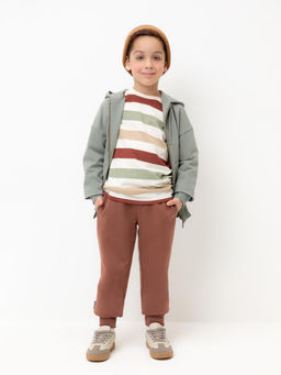 КР 400447/коричневый брюки для мал