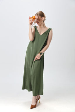 Платье NIKVA н1014-6 зелень  фото 3