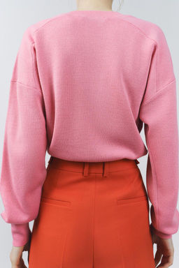 PLAIN KNIT WOOL SWEATER - Zara фото 3