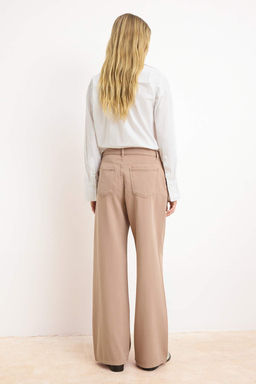 Tas DOKUMLU Tencel Kar?s?ml? Yuksek Bel Wide Leg Jeans TWOSS26JE00171 - Trendyolmilla фото 10