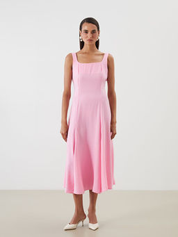 U Yaka Pile Detayl? Belden Oturtmal? Elbise