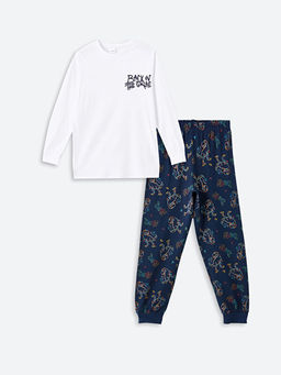 Bisiklet Yaka Erkek ?ocuk Pijama Tak?m?