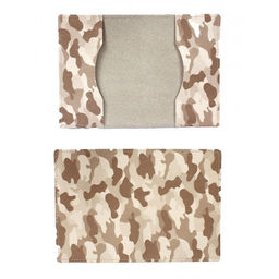 Обложка для паспорта Croco-П-1100 натуральная кожа бежевый флотер камуфляж (127) 264580