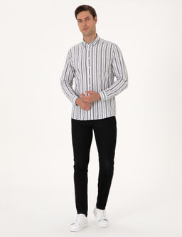 Siyah Regular Fit Uzun Kollu G_mlek - Pierre cardin фото 4