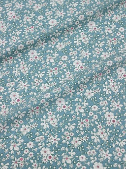 Штапель Малика цв.бирюзово-зеленый винтаж-2, СОРТ2, ш.1.42м, вискоза-100%, 90гр/м.кв