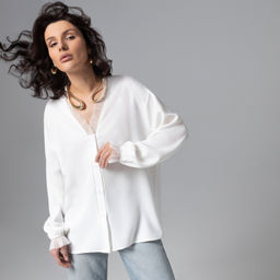 Рубашка нарядная Моя аура  люкс (белая) - Charutti фото 10