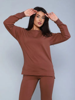 Костюм Трэвел двухнитка пенье_325/кофейный - Ihomelux фото 13