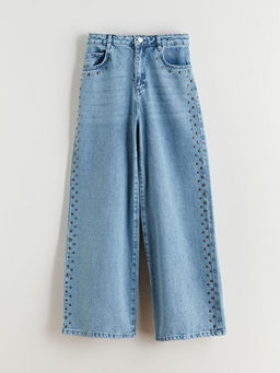 Wideleg K?z ?ocuk Jean Pantolon