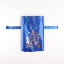 Цена за 5 шт. Мешок С новым годом!, ёлка и игрушки, синий, 20 х 30см - Дарим красиво фото 2