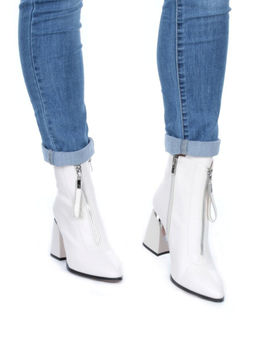 01-PCS124-3 BEIGE Ботинки демисезонные женские (натуральная кожа, байка)