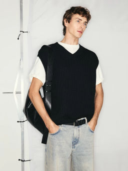 Вязаный жилет из 100% хлопка  / Zarina  фото 2