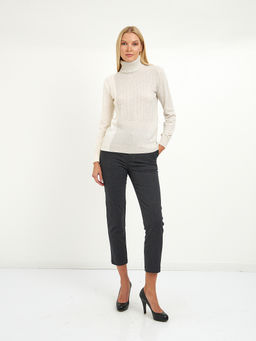 водолазка женская серая с объемным узором - Glenfield фото 2