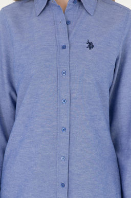 Женская базовая рубашка Saks с длинным рукавом Неожиданная скидка в корзине - U.s. polo assn фото 6