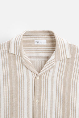STRIPED TEXTURED SHIRT - Zara фото 8