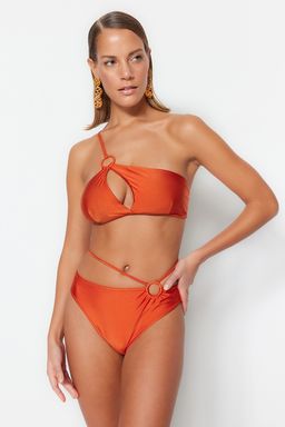 TRENDYOLMILLA Tarc?n Aksesuarl? Yuksek Bel Normal Paca Bikini Alt? TBESS23BA00129 фото 4