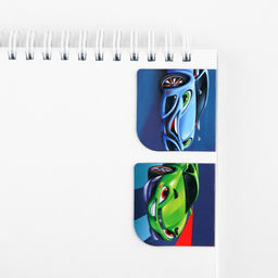 Цена за 2 шт. Подарочный набор блокнот А6, 32 листа, наклейки, магнитные закладки Тачки - Artfox фото 9