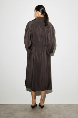 VESTIDO MIDI UTILITY ESTILO TRENCH - H&m фото 4