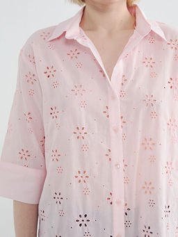 Ajurlu Oversize Kad?n G?mlek