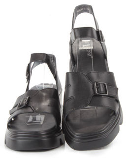 08-PEAG34-2 BLACK Босоножки женские (натуральная кожа) - Фабричный китай фото 7