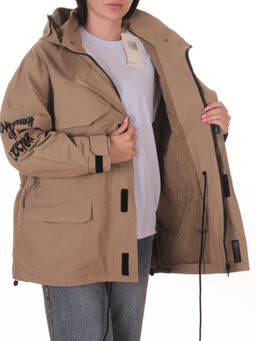 3104 DK. BEIGE Куртка демисезонная женская (100 гр. холлофайбер) - Fashion фото 7