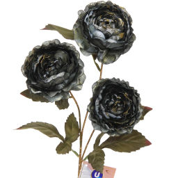 Искусственные цветы "FLOWERS GLAMOUR" 63см Пионы 3 цветка зеленые