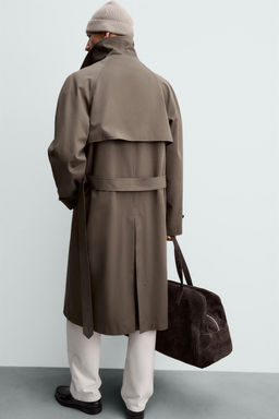 TRENCH WATER REPELLENT MANTECO® ORIGINS / Marr?n / Topo - Zara фото 7