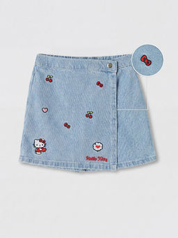Hello Kitty Nak??l? K?z ?ocuk Jean ?ort Etek