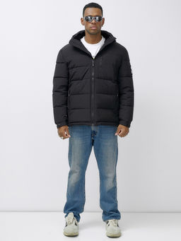 Куртка спортивная мужская зимняя большого размера черного цвета 617Ch - Wonderrman фото 2