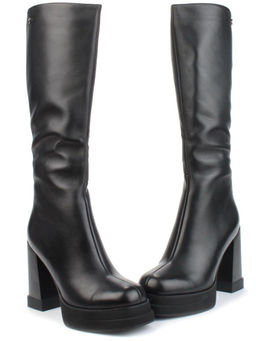 02-3563-24BM-1 BLACK Сапоги зимние женские (натуральная кожа, натуральный мех) - Фабричный китай фото 12