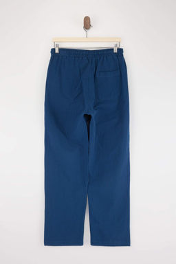 Lacivert Muslin Kumas Keten Gorunumlu Yazl?k Beli Lastikli %100 Pamuklu Pantolon TMNSS25PL00031